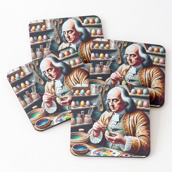 Item preview, Ben Franklin pintando huevos de Pascua designed and sold by NovosArt.