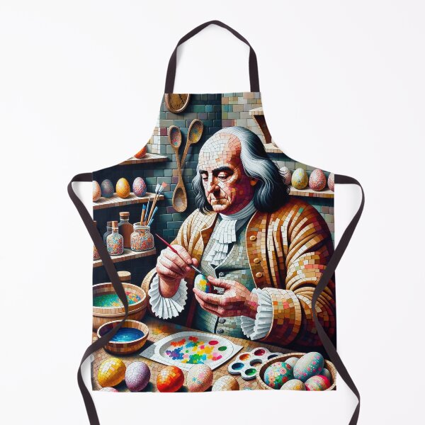 Item preview, Ben Franklin Painting Easter Eggs designed and sold by NovosArt.