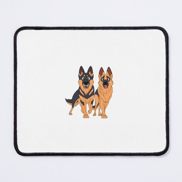 Item preview, Two Cartoon German Shepherds designed and sold by harmopiavu.