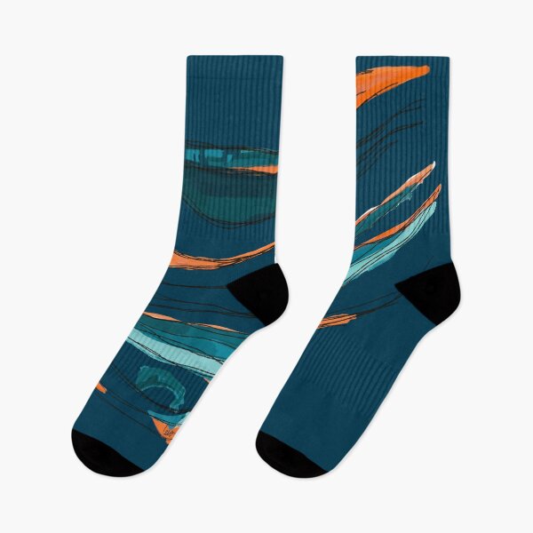 Item preview, Abstract string (Orange & blue / blue background) designed and sold by MentaLee.