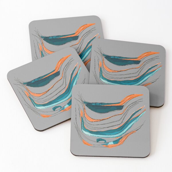 Item preview, Abstract string (Orange & blue / gray background) designed and sold by MentaLee.