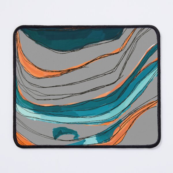 Item preview, Abstract string (Orange & blue / gray background) designed and sold by MentaLee.