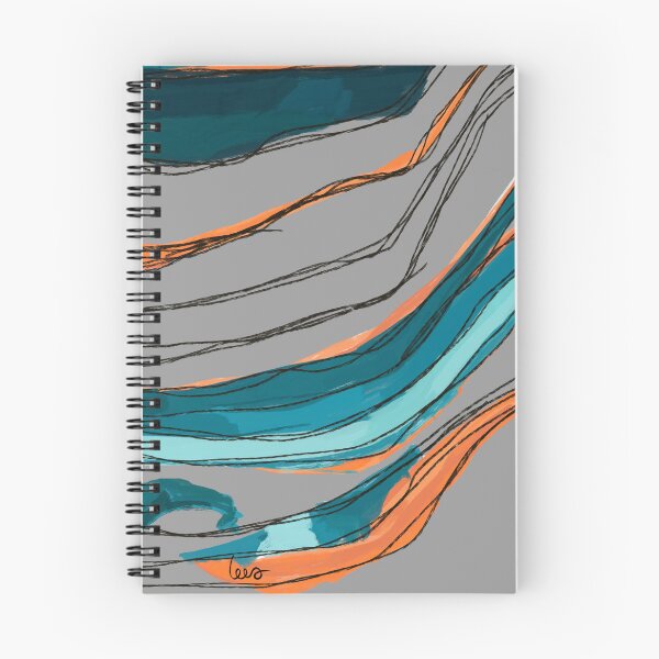 Item preview, Abstract string (Orange & blue / gray background) designed and sold by MentaLee.