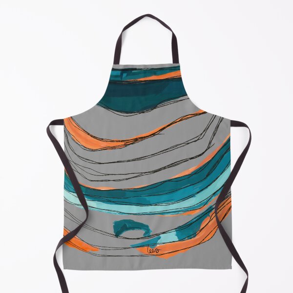 Item preview, Abstract string (Orange & blue / gray background) designed and sold by MentaLee.