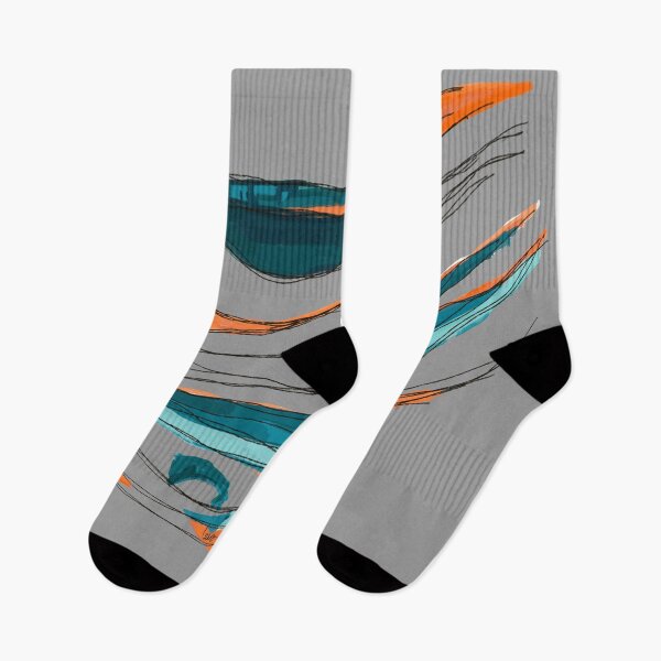 Item preview, Abstract string (Orange & blue / gray background) designed and sold by MentaLee.