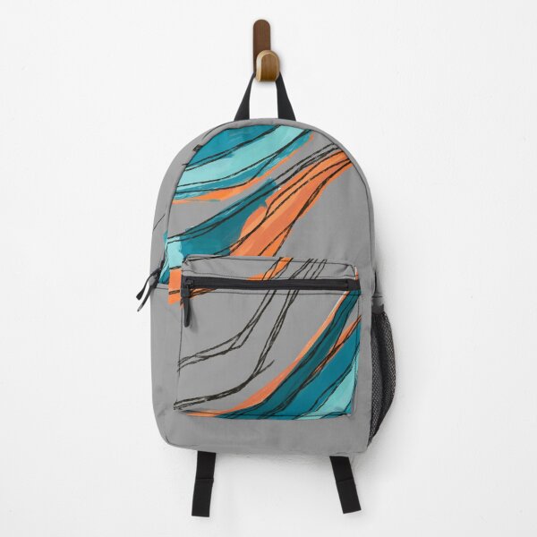 Item preview, Abstract string (Orange & blue / gray background) designed and sold by MentaLee.