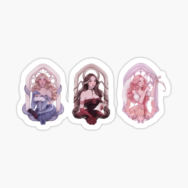 Artikel-Vorschau von Scarlett, Donatella und Evangeline, designt und verkauft von luardraws.