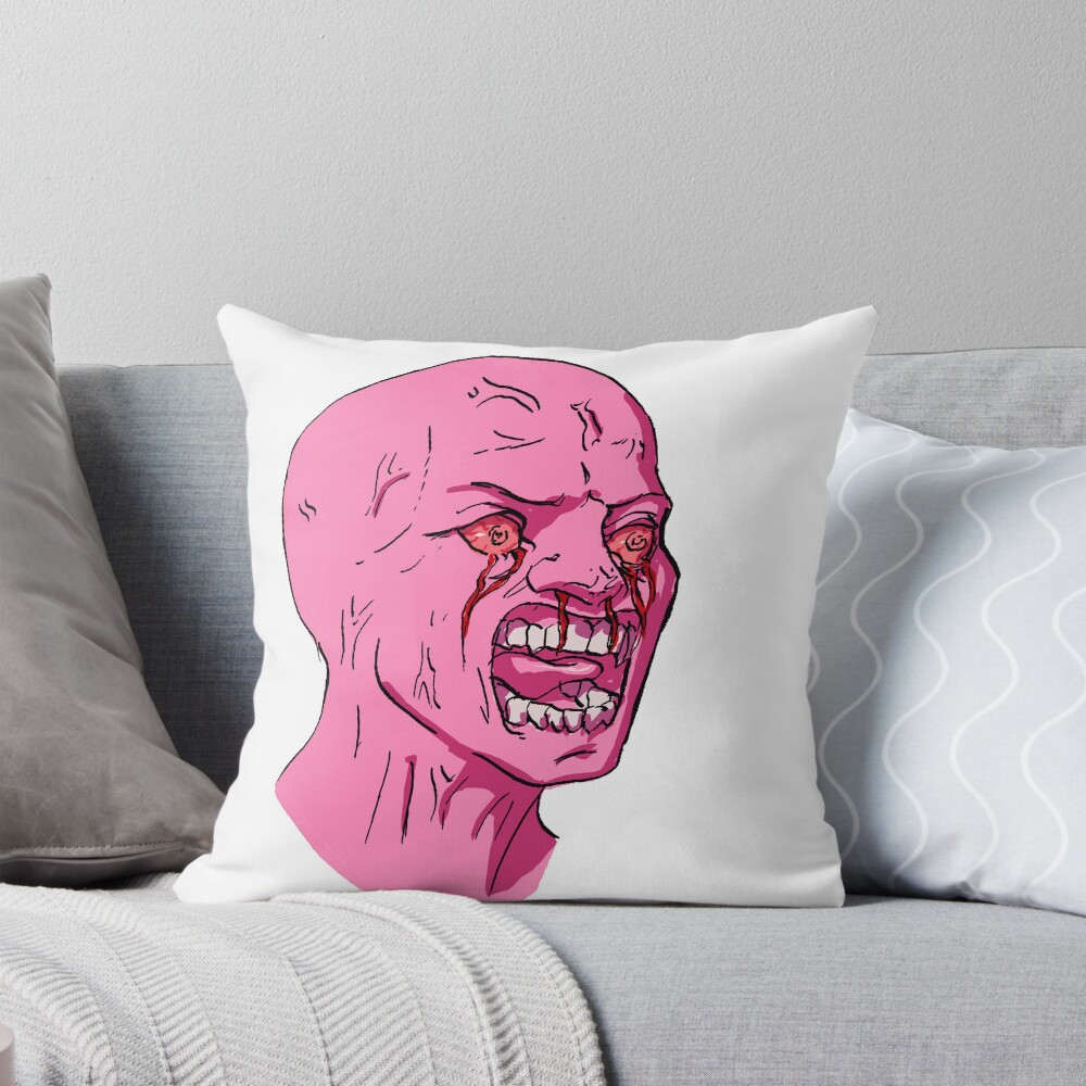 Item preview, Throw Pillow designed and sold by uglypatch.