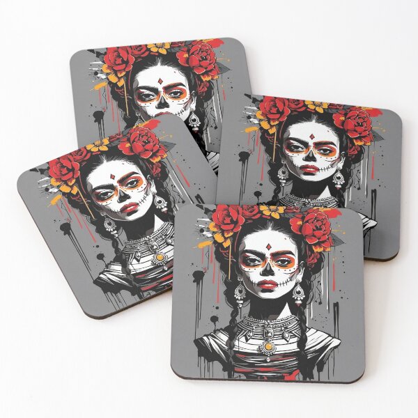 Item preview, Frida Khalo "día de los Muertos"- 2 designed and sold by V Art Travel Archive.