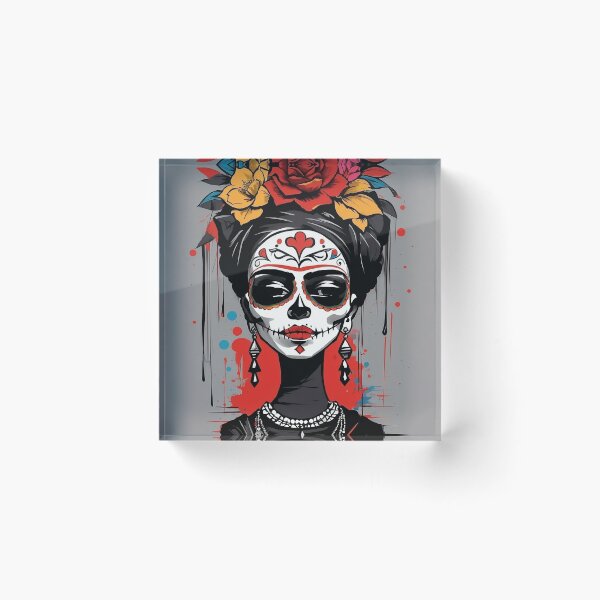 Item preview, Frida Khalo "día de los Muertos"- 4 designed and sold by vsartmaking.