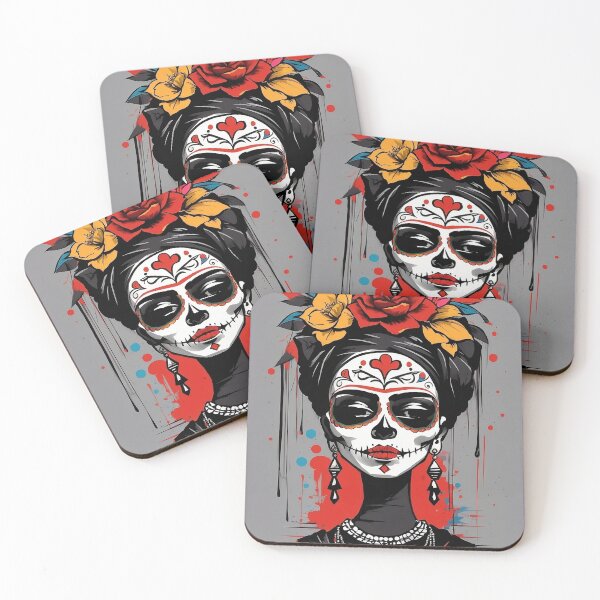 Item preview, Frida Khalo "día de los Muertos"- 4 designed and sold by vsartmaking.