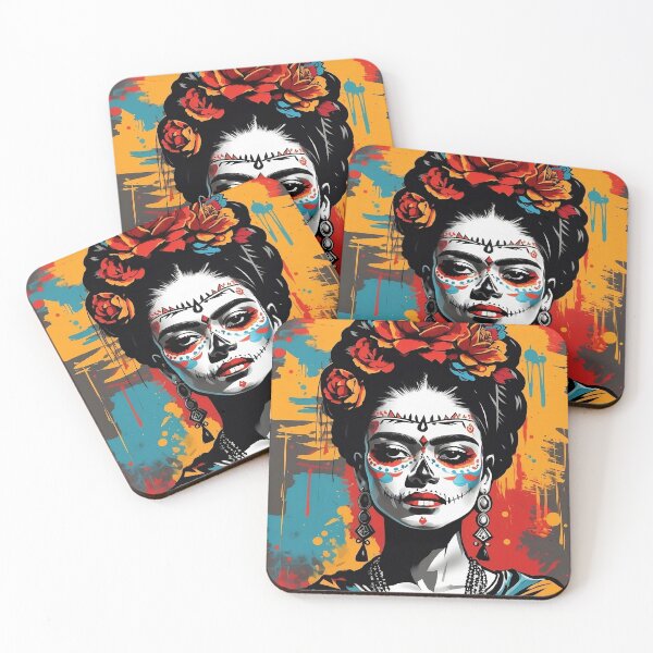 Item preview, Frida Khalo "día de los Muertos"- 5 designed and sold by V Art Travel Archive.