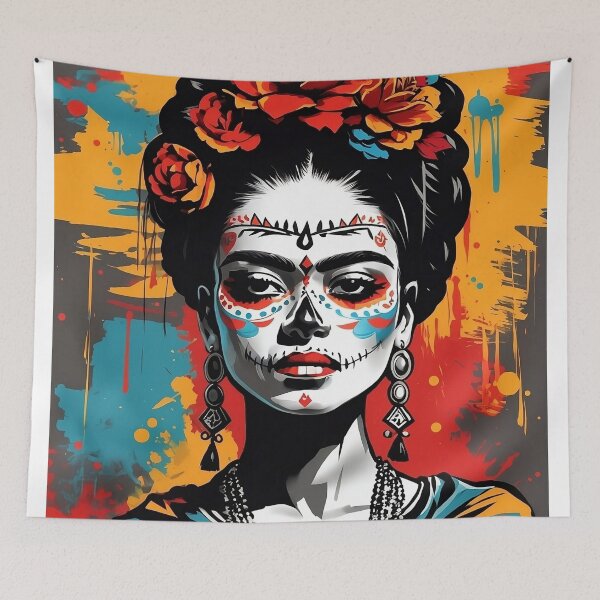 Item preview, Frida Khalo "día de los Muertos"- 5 designed and sold by vsartmaking.