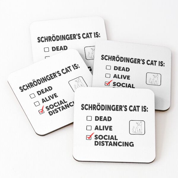 Item preview, Schrodinger's Social Distancing designed and sold by ScienceCorner.