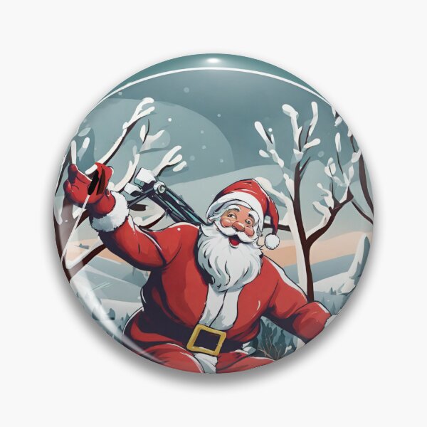 Item preview, Ho ho ho Santa skiing designed and sold by SeeingBeyond.