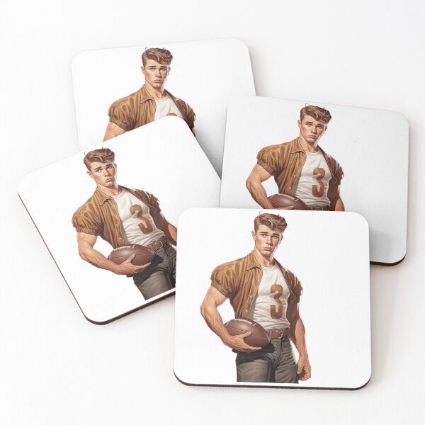 Item preview, Retro boy American football player designed and sold by BlushRoses7.
