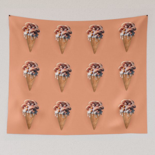 Item preview, Drippy Shroom Ice Cream Cone - Weirdcore Food designed and sold by PopcultureModa.