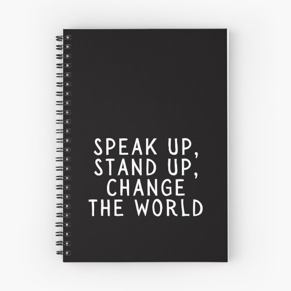 Item preview, Speak Up, Stand Up, Change the World designed and sold by SarcastiCrafts.