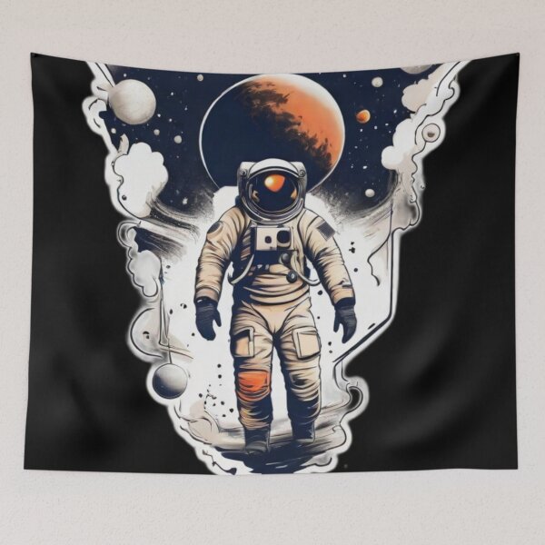 Item preview, El Astronauta en la Luna de Júpiter designed and sold by ZamaDesigns.