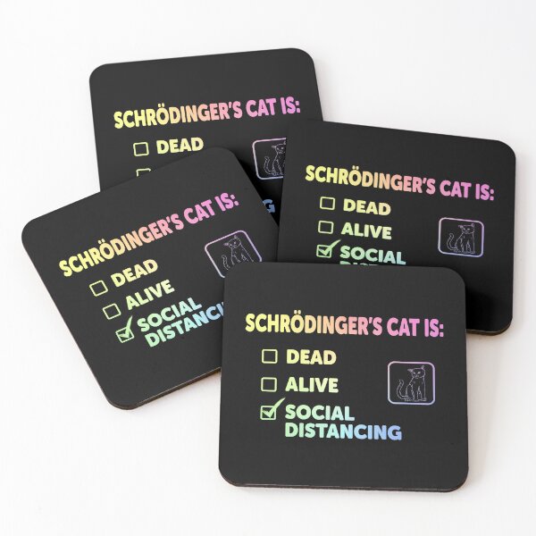 Item preview, Schrodinger's Social Distancing designed and sold by ScienceCorner.