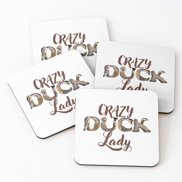 Item preview, Crazy duck lady (with cute photos of ducks) designed and sold by thetypographer.