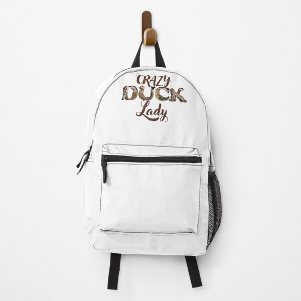 Item preview, Crazy duck lady (with cute photos of ducks) designed and sold by thetypographer.