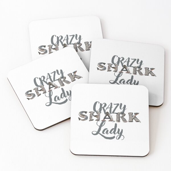 Item preview, Crazy shark lady (with awesome photos of sharks) designed and sold by thetypographer.