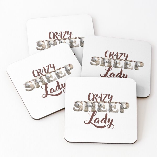Item preview, Crazy sheep lady (with awesome photos of sheep) designed and sold by thetypographer.