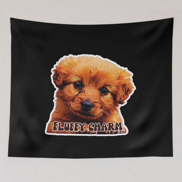 Item preview, Fluffy Charm Puppy designed and sold by MtValleyDesign.