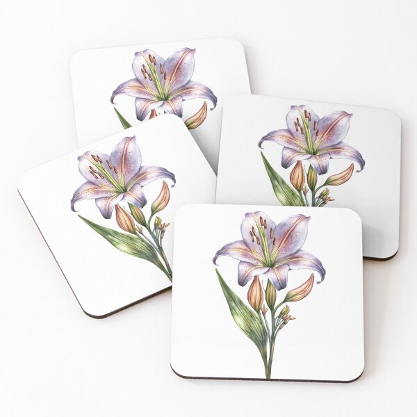 Item preview, Belladona Lily flor pintura color de fondo PERSONALIZADO designed and sold by VanillaBlueSky.