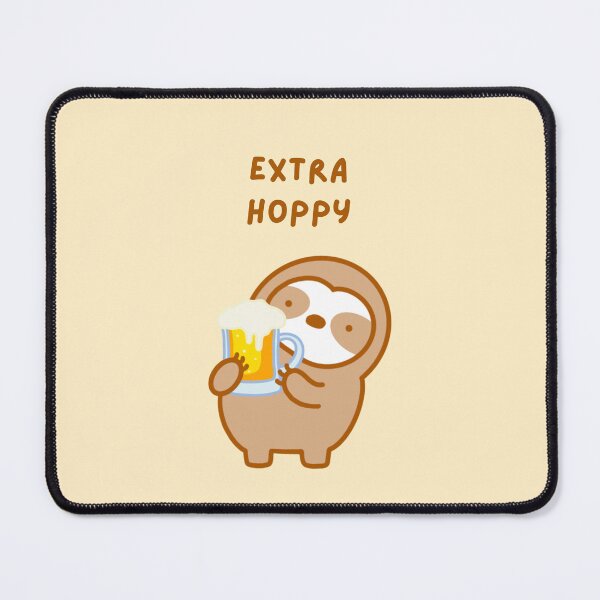 Item preview, Extra Happy Beer Sloth designed and sold by theslothinme.