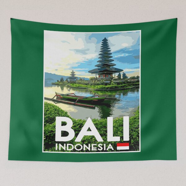 Item preview, BALI : Tourism Advertising Pagodas Temples and Statues Print designed and sold by posterbobs.