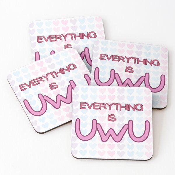 Item preview, Everything is uwu (hearts) designed and sold by rainbowcanoe17.