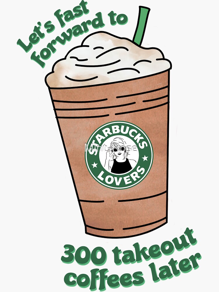 Taylor Swift Starbucks Lovers Cup Sticker – Little Pop Color Shop