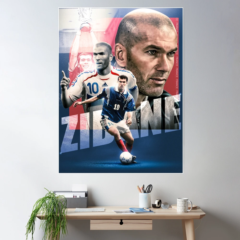 FOOTBALL POSTER ZINEDINE Zidane Girondins Bordeaux coupe europe uefa cup 1994-95 EUR 9,99 - FR