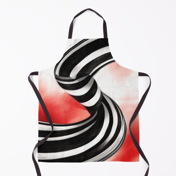 Item preview, Black and White Ribbon Twisted Tie Illustration with Scenic Christmas Red Background designed and sold by deniselynnimage.