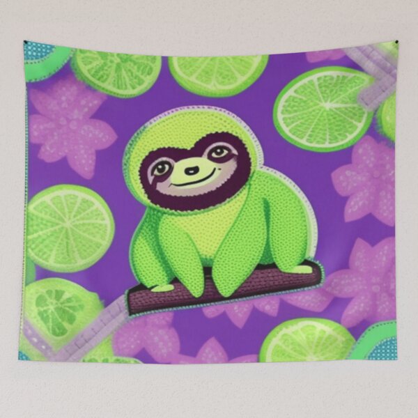 Item preview, Cute little green sloth designed and sold by Roxburylane.