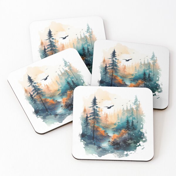Item preview, Teal Forest Scene designed and sold by DarlingRogue.