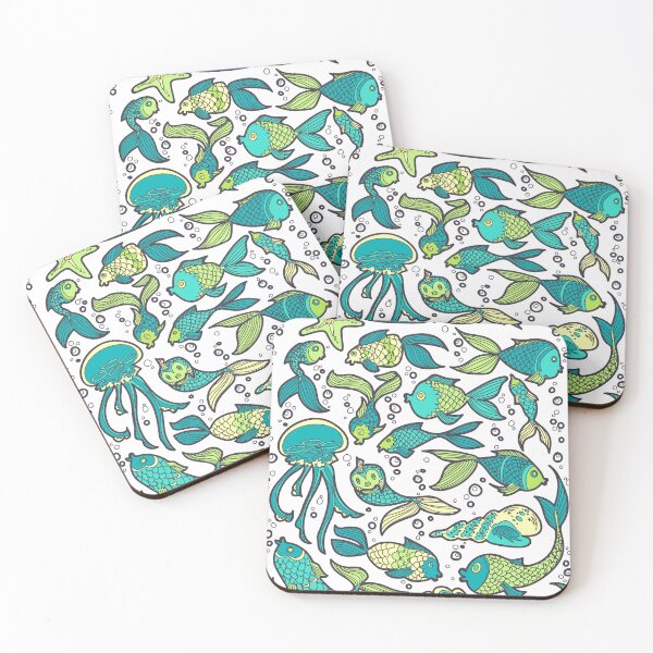 Item preview, Funny Fish in Blue designed and sold by Sarah Farooqi.