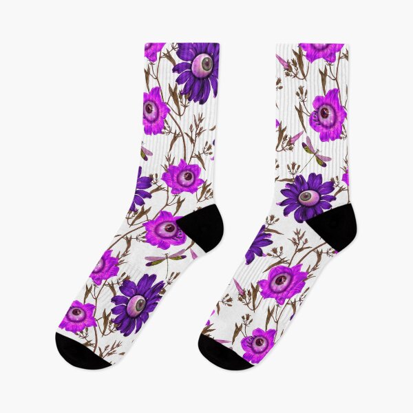 Item preview, Haunted flowers ,Haunted ,midnight garden ,Ghost ,dragonfly  ,black ,eyes  ,flowers  ,botanical  ,autumn ,dark ,Halloween, spooky ,happy Halloween, scary ,forest  designed and sold by letsgow8th.
