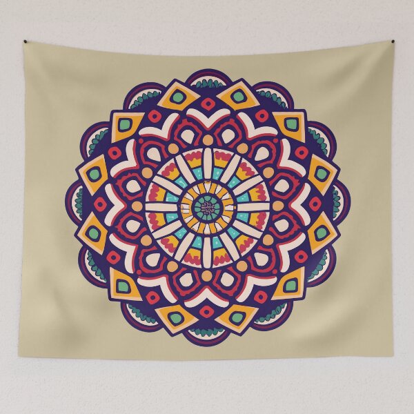 Item preview, Colorful Indian Rangoli Design designed and sold by Jollys-ArtShop.