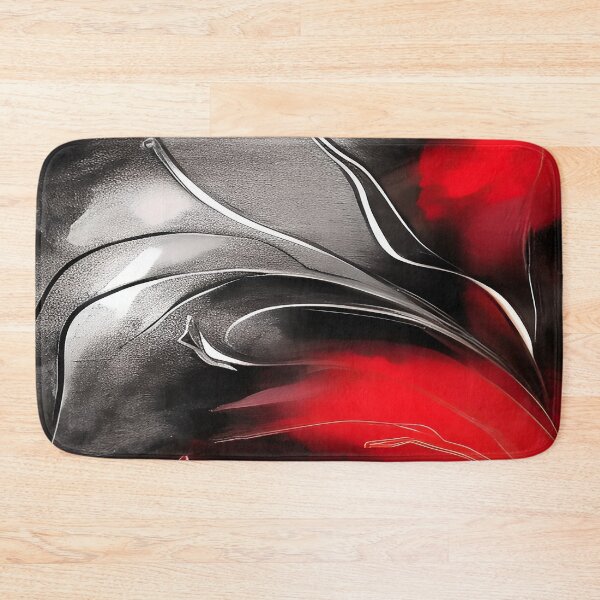 Item preview, Red Wheat Grass Blowing in the Wind in the Midnight Sky Abstract Illustration designed and sold by deniselynnimage.
