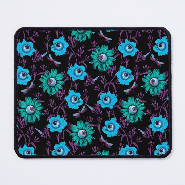 Item preview, Haunted flowers ,Haunted ,midnight garden ,Ghost ,dragonfly ,black ,eyes ,flowers ,botanical ,autumn ,dark ,Halloween, spooky ,happy Halloween, scary ,forest designed and sold by letsgow8th.