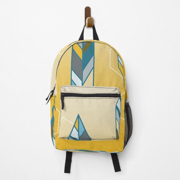 Item preview, Yellow hexagon and feather design designed and sold by NicoleFehrArt.