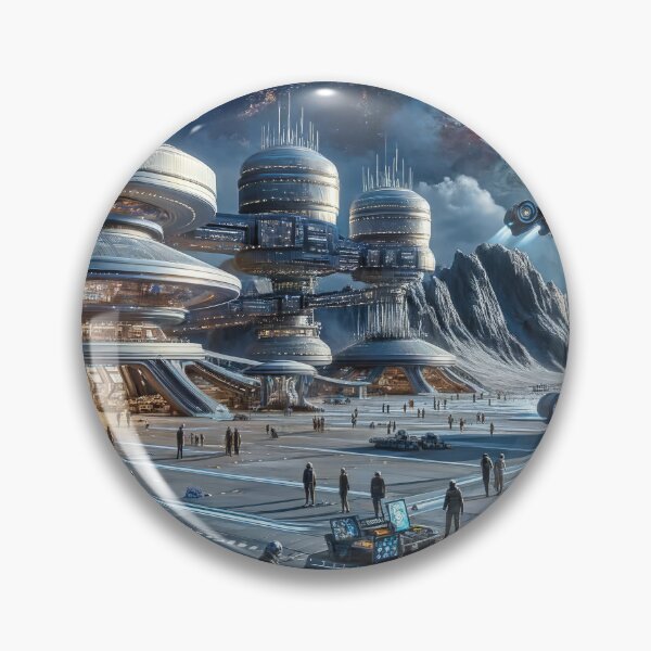 Item preview, Celestial Station 001, image totally generated by AI. designed and sold by PrintOnMyDemand.