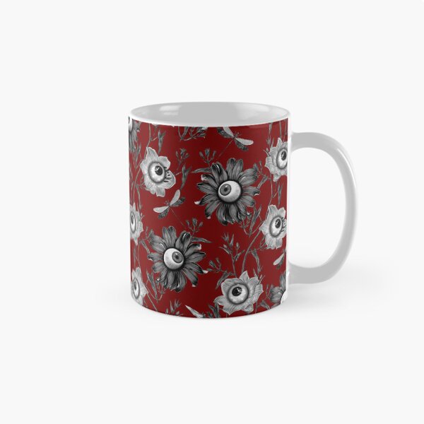 Item preview, Haunted flowers ,Haunted ,midnight garden ,Ghost ,dragonfly  ,black ,eyes  ,flowers  ,botanical  ,autumn ,dark ,Halloween, spooky ,happy Halloween, scary ,forest  designed and sold by letsgow8th.
