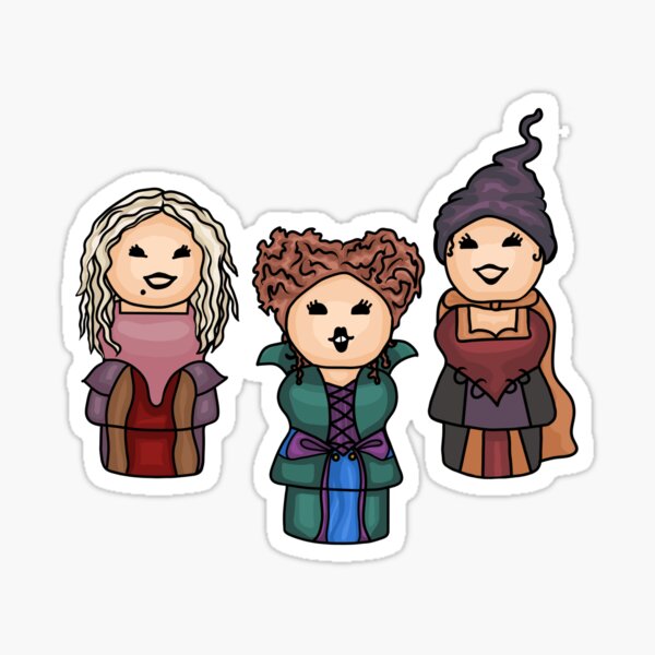 Item preview, Three Hocus Pocus Little Witches designed and sold by Unhinged Heather.