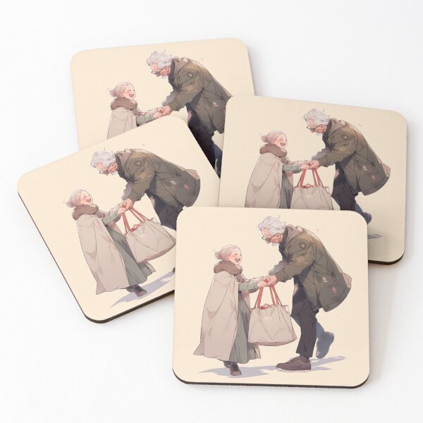 Item preview, Older Man Helping Older Woman designed and sold by OPSakura.