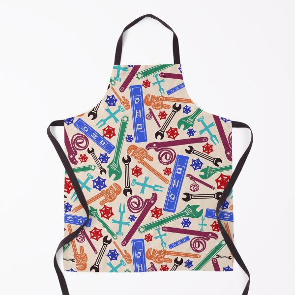 Item preview, Plumbing Tools Themed Pattern in Retro Colors designed and sold by TheTradesStore.