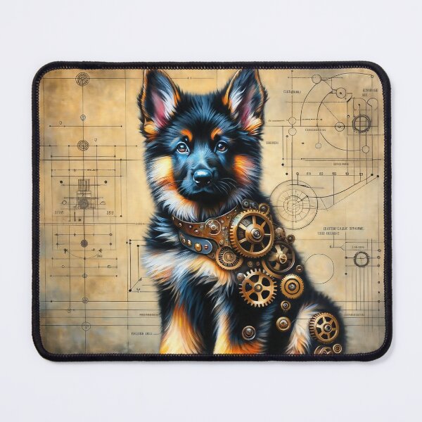 Item preview, Steampunk German Shepherd Puppy designed and sold by NovosArt.